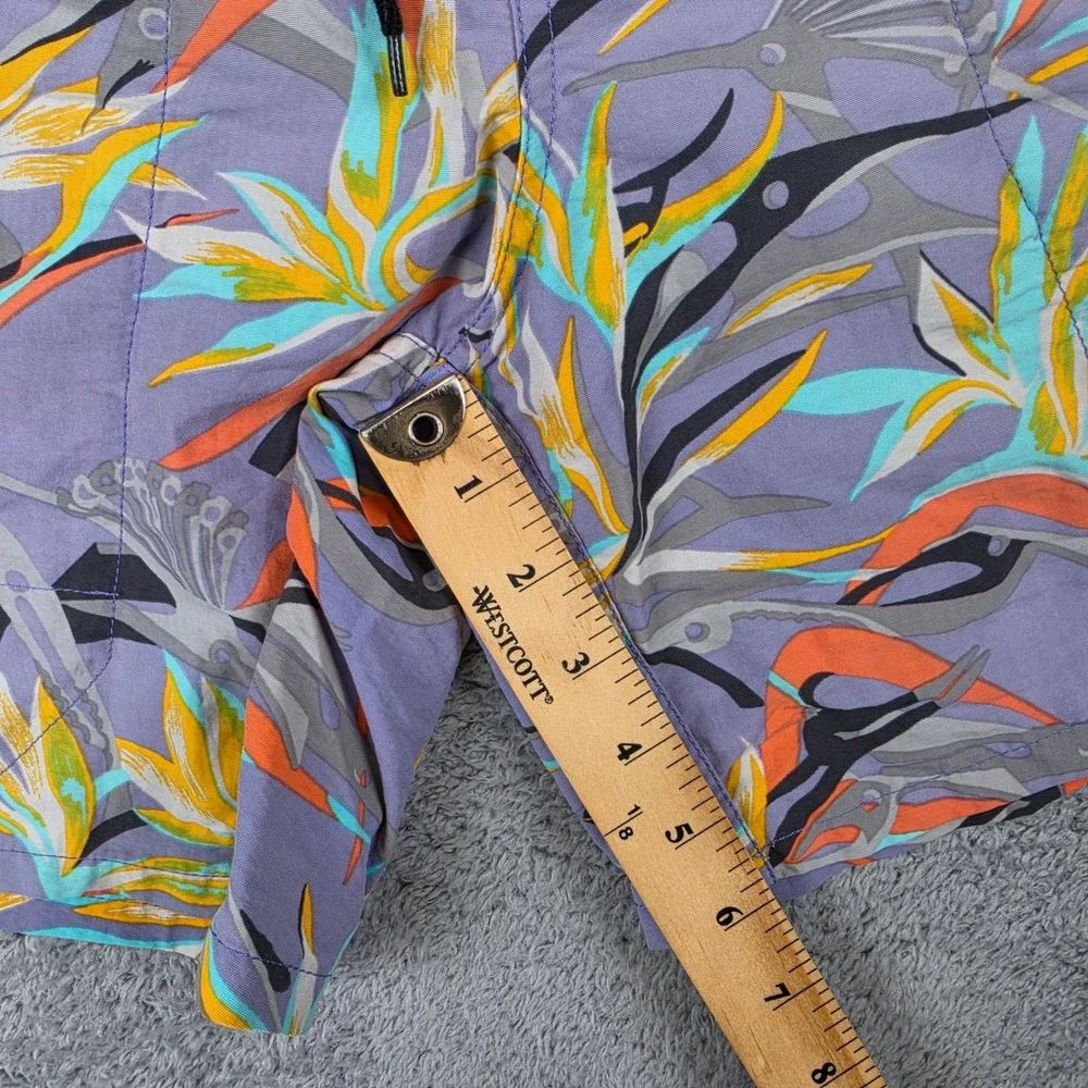 Patagonia Baggies Shorts Mens Small Purple Bird of Paradise Floral 6